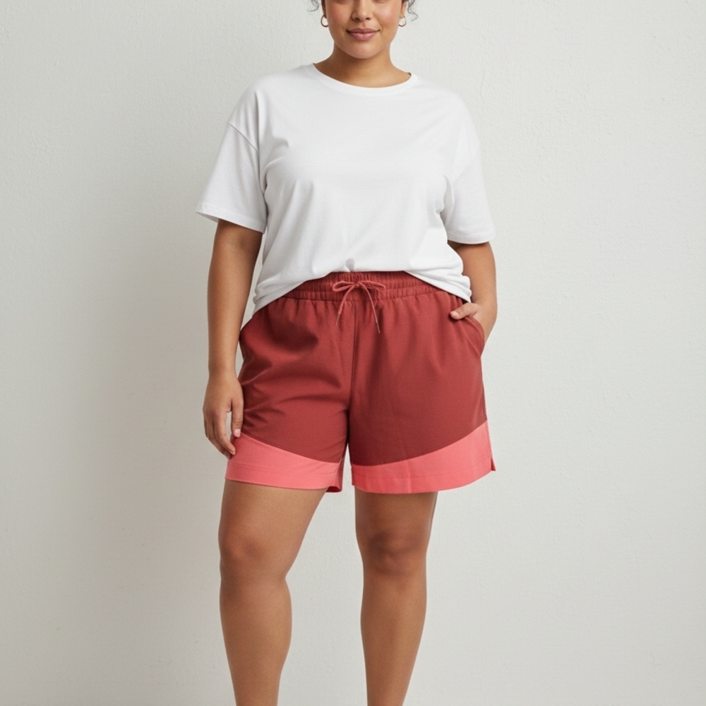 Comfortable Shorts Curvy Plus sz 4X High Rise Athletic 4-way Stretch Activewear